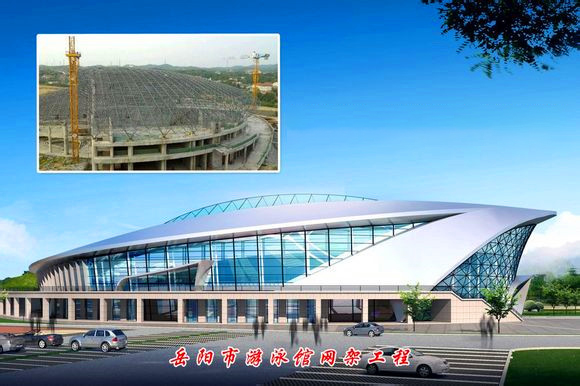 合山游泳池网架